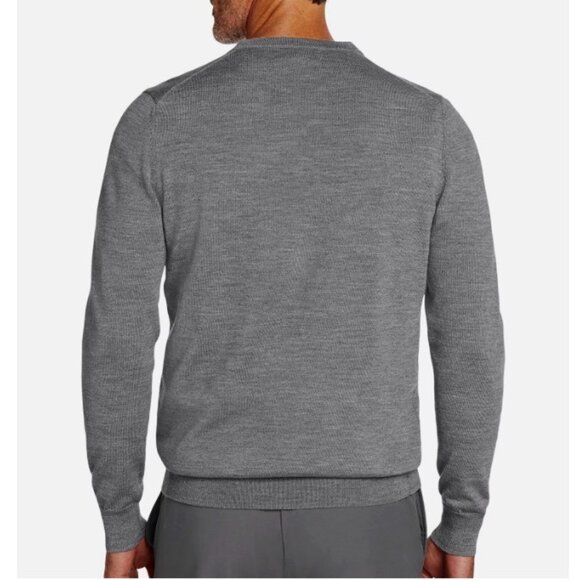 NWT - Joseph Abboud BIG and Tall Merino Wool V-Neck Sweater, Charcoal - Size 3X - Picture 3 of 9